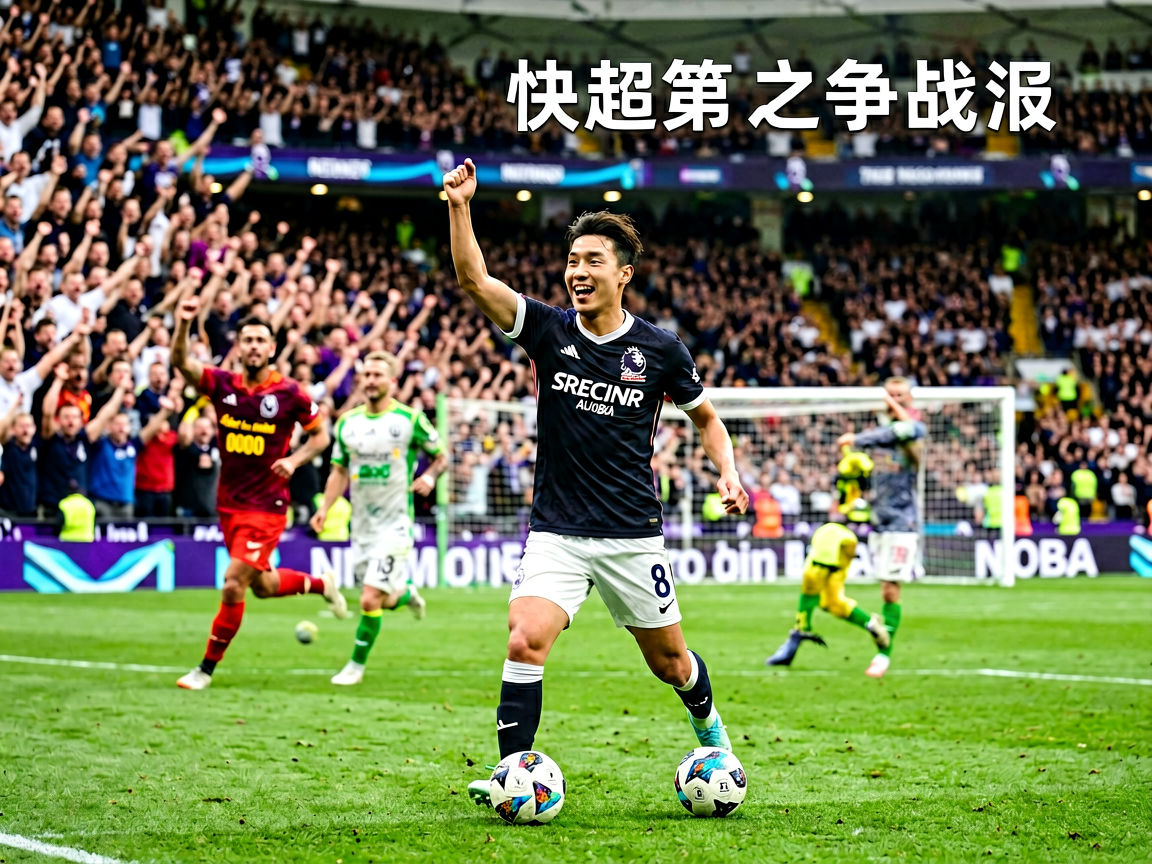 足球联赛比赛现场观众欢呼的场景